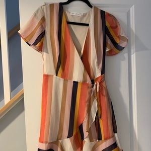 Short wrap dress